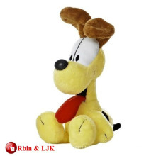 Alta calidad de encargo juguete de felpa de color amarillo para el perro